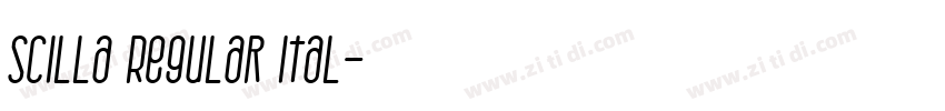 Scilla Regular Ital字体转换